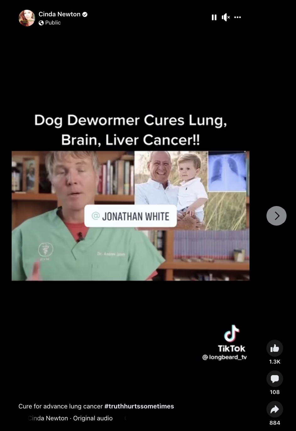Fact check dog dewormer fenbendazole is not proven to cure lung brain